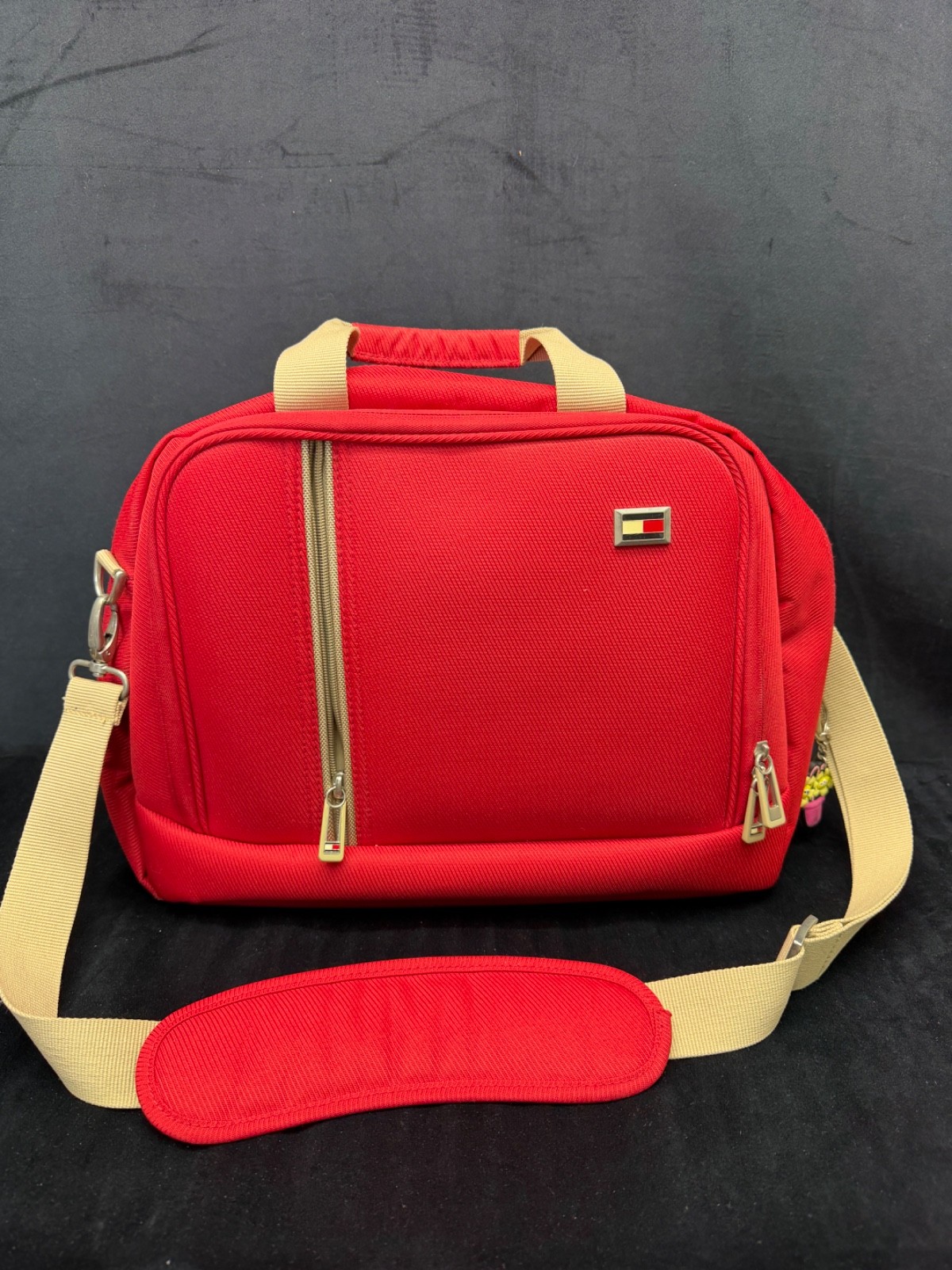 Tommy Hilfiger Red Computer Bag Travel Bag Laptop iPad Commuter Shoulder Case