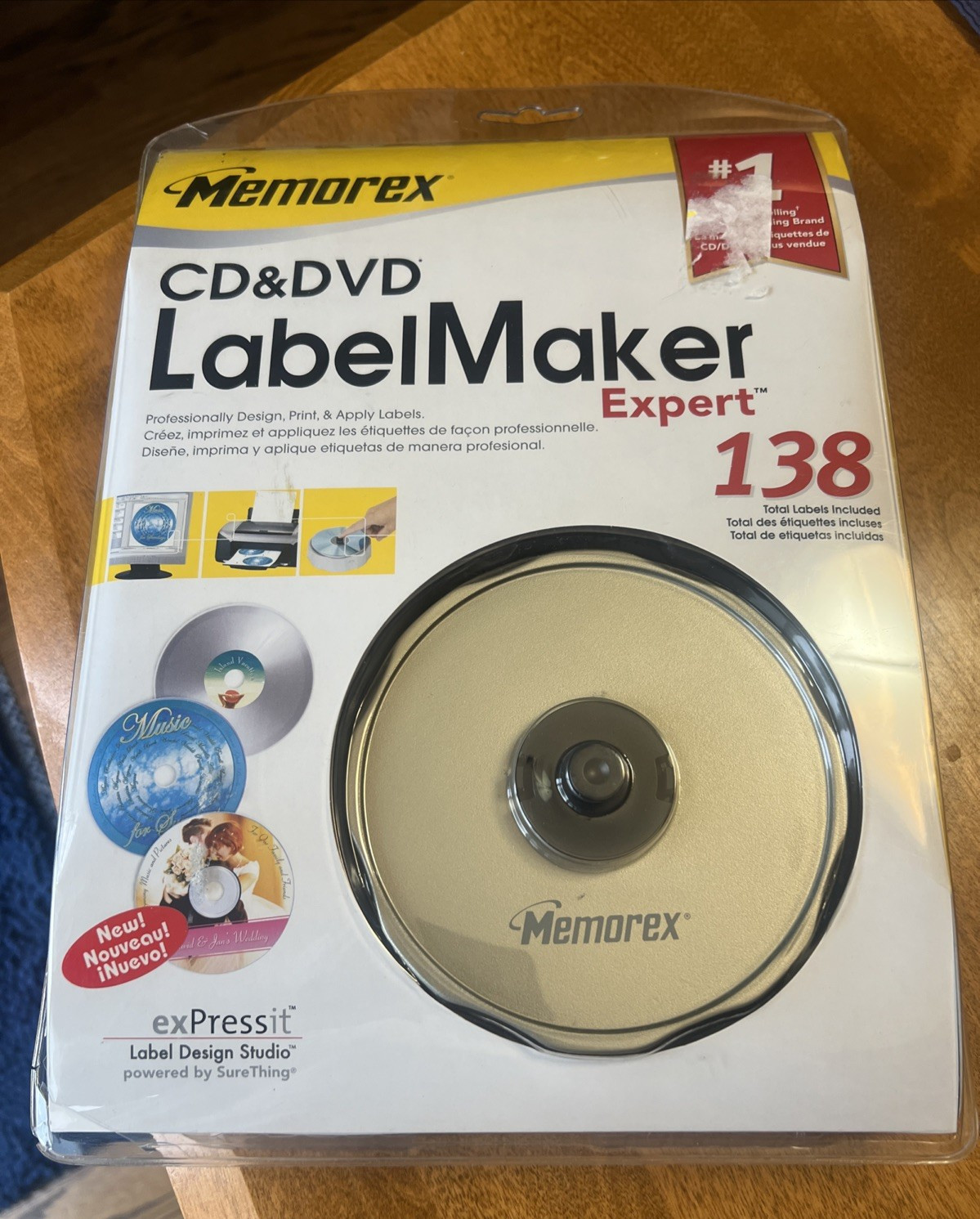 Memorex CD & DVD Label Maker Expert 138, New Sealed
