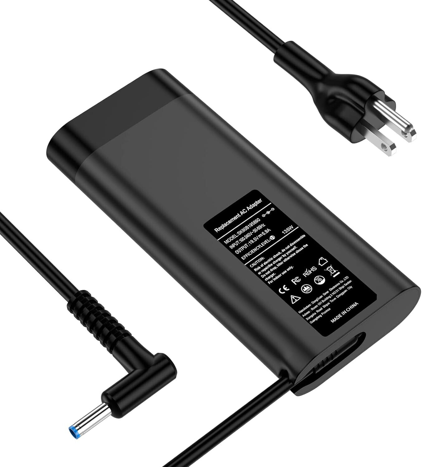 135W 19.5V 6.9A AC Adapter For HP Spectre x360 15t-df100 Pavilion Gaming 15 17
