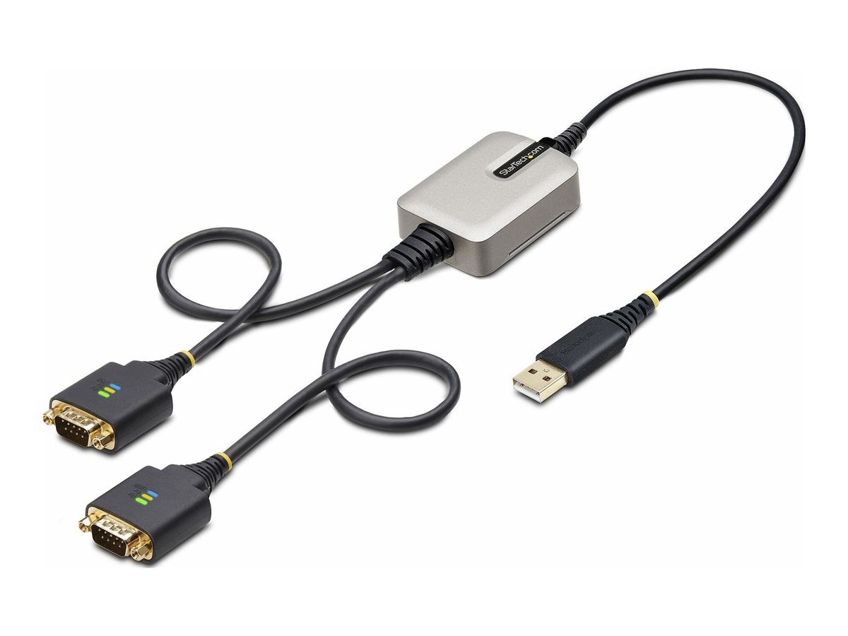 StarTechcom 2ft 2-Port USB to RS232 Serial Adapter 2P1FFC-USB-SERIAL