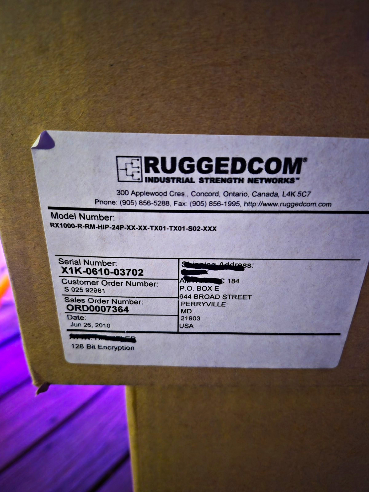 Lot of 4 Siemens RuggedCom RX1000 Industrial Routers RX1000-R-RM-HIP-24P | NEW