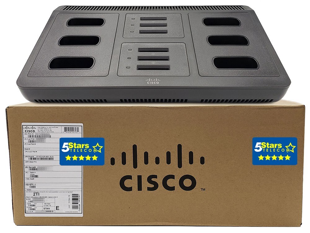 Cisco 8821 Multi Charger Bundle (CP-MCHGR-8821-BUN) Brand New, 1 Year Warranty