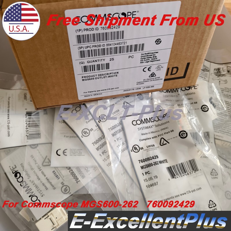 25PCS Commscope/Systimax GigaSpeed MGS600-262 760092429 10Gig Cat6a Jacks White