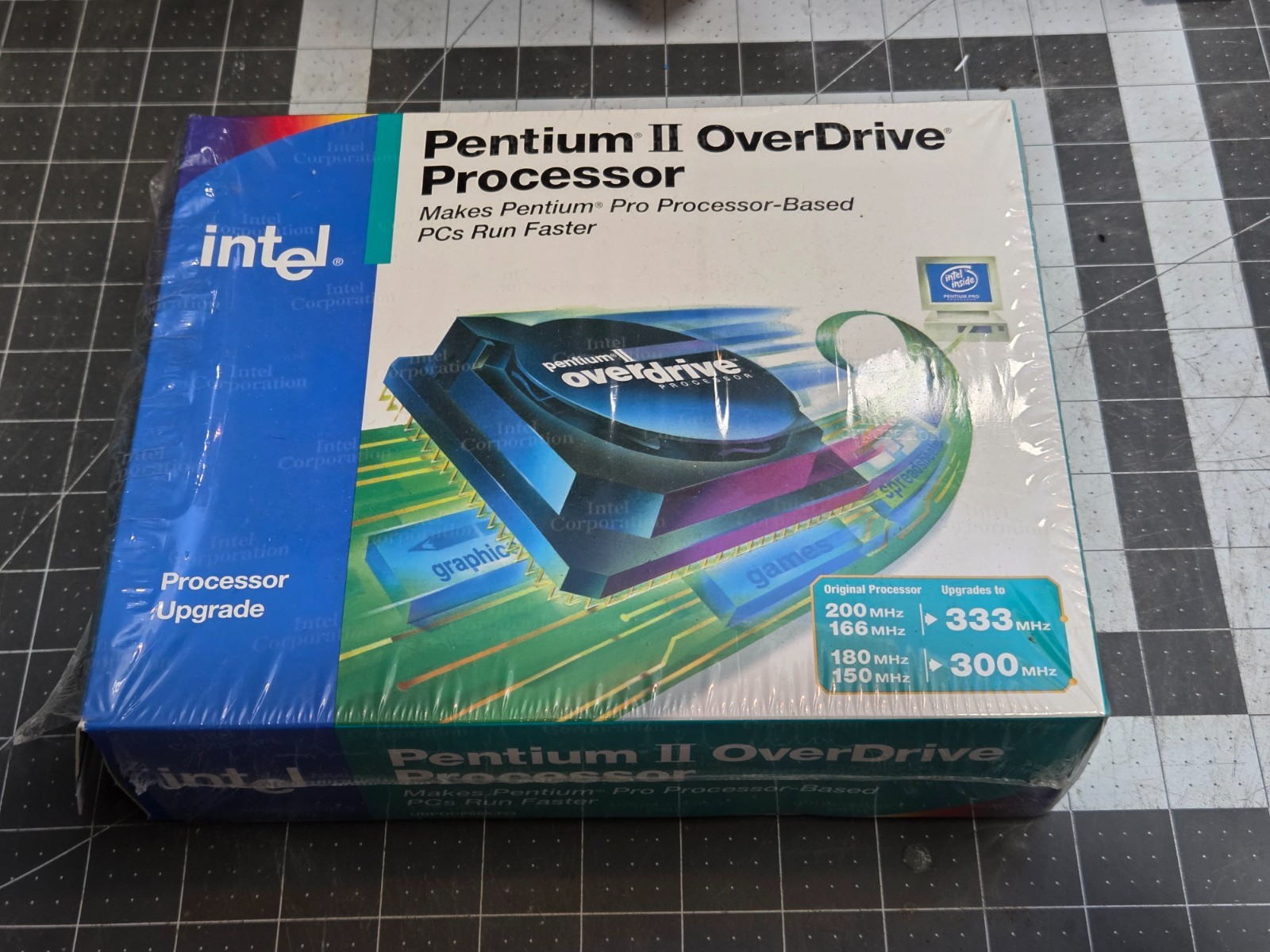 Pentium 2 / II Overdrive 333MHz boxed CPU for Socket 8 PODP66X333 SL2KE #B2