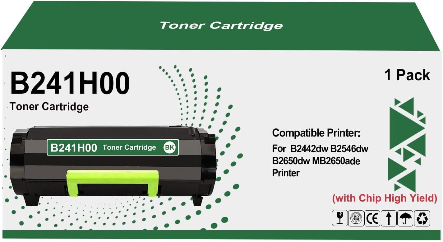 1 Pack B241H00 Toner Cartridge Replacement for B2442dw B2546dw B2650dw MB2650ade