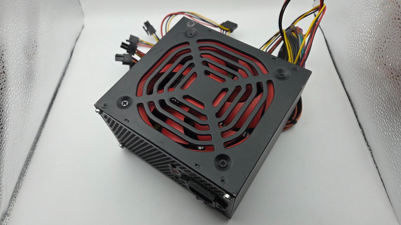 Apevia Raptor Power 500W ATX Power Supply ATX-RP500W PSU Red Fan