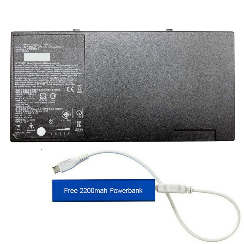 A951017 GBM3X2 REPLACEMENT BATTERY FOR GETAC F110 TABLET 25WHR 441857100001