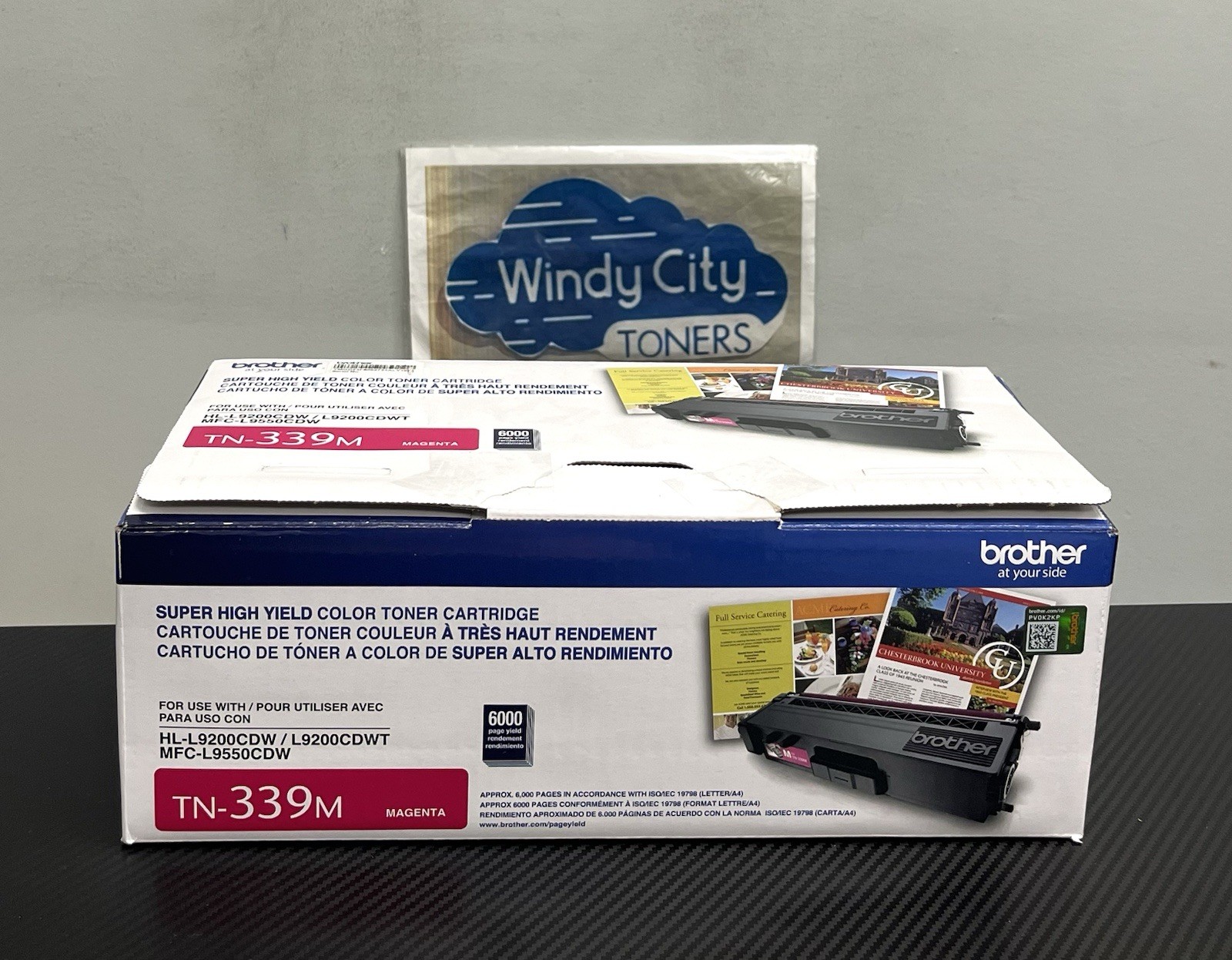 Brother TN-339M Magenta Toner for HL-L9200CDW,MFC-L9550CDW OEM New Open Box