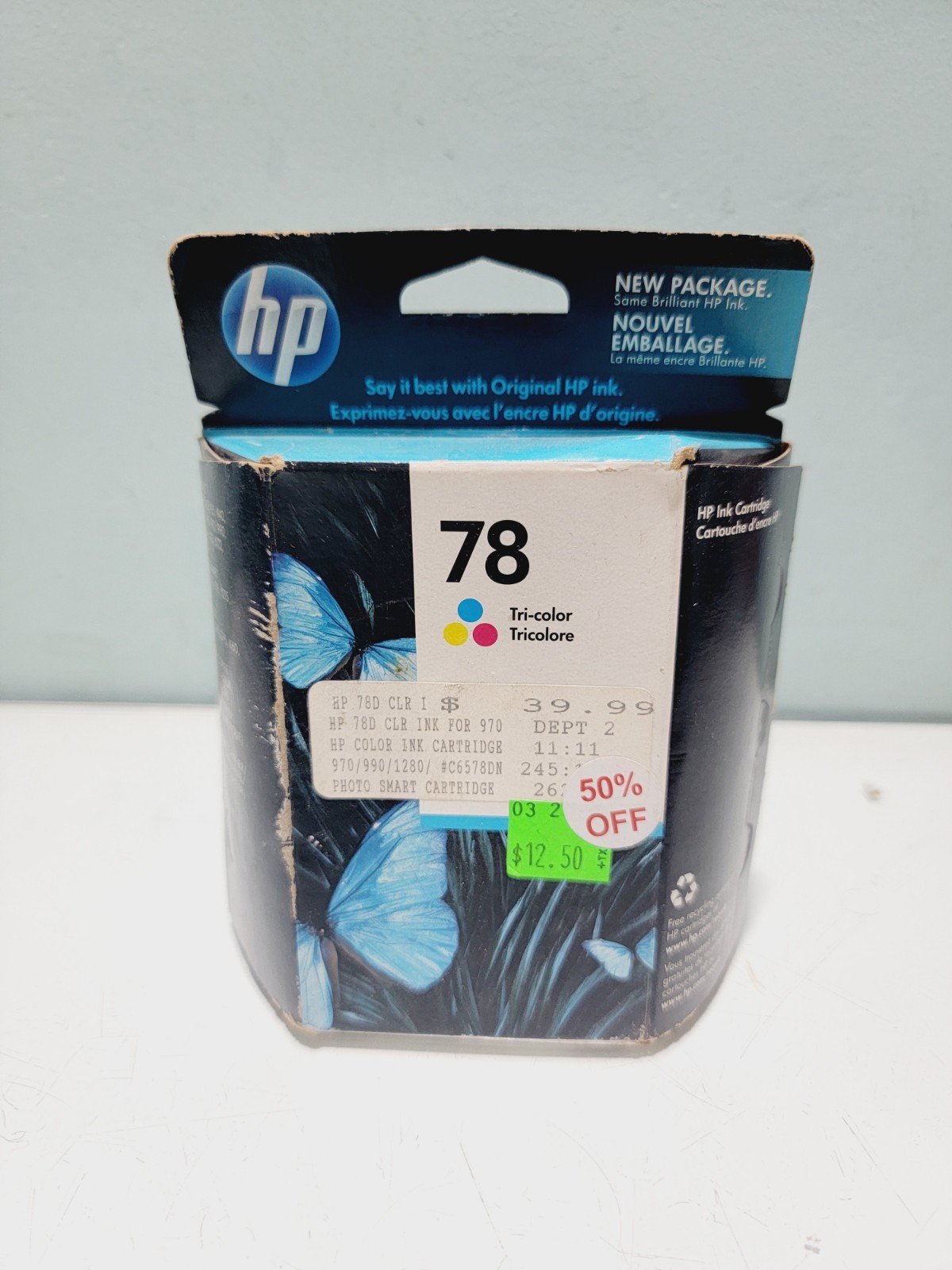 Brand New Sealed Genuine HP 78 Ink Cartridge Tri-color C6578DN expires Nov 2011