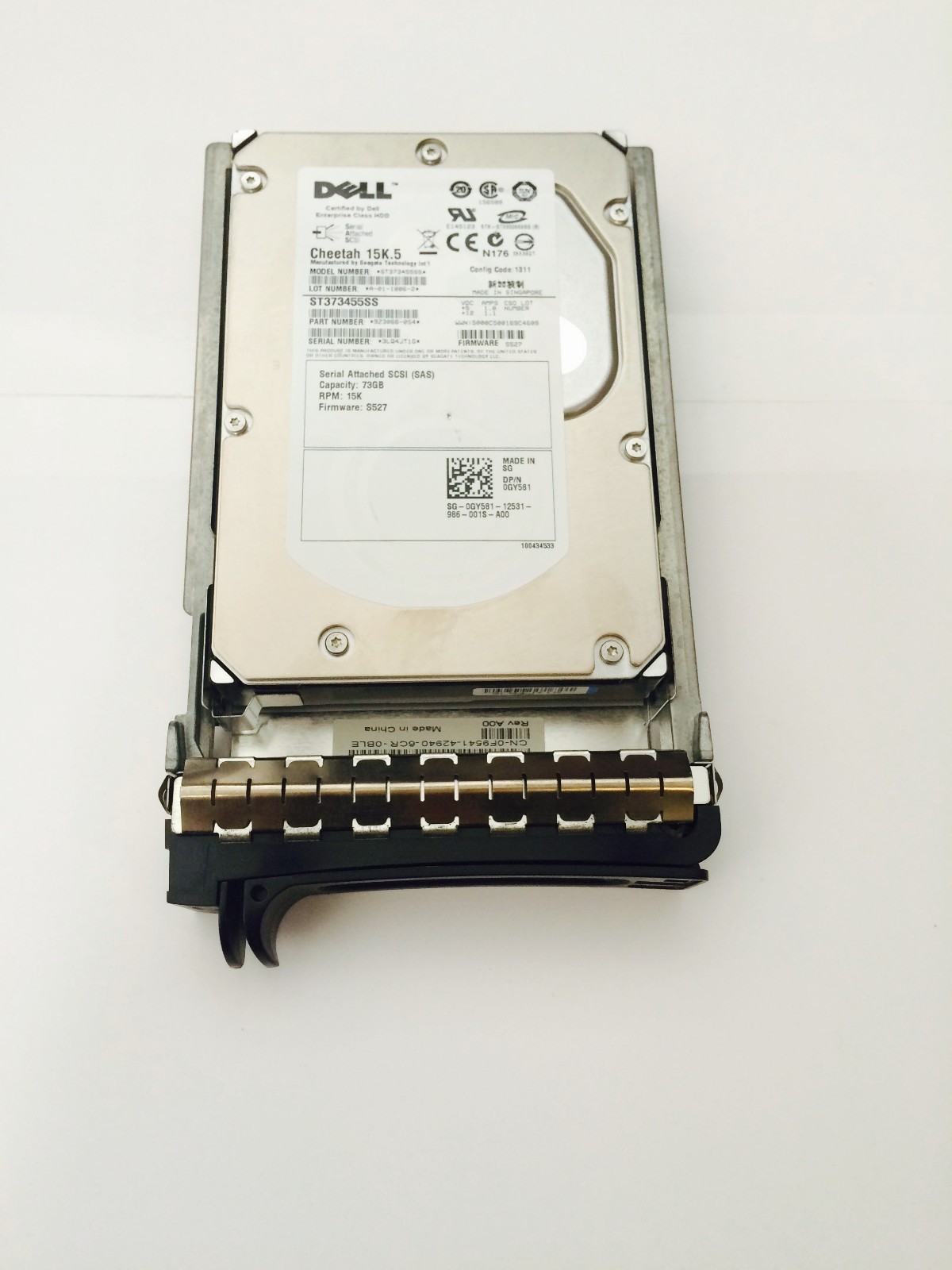 9W5WV FOR Dell 1TB 7.2K 2.5" 6G SAS Seagate Constellation2 ST91000640SS WTRAY