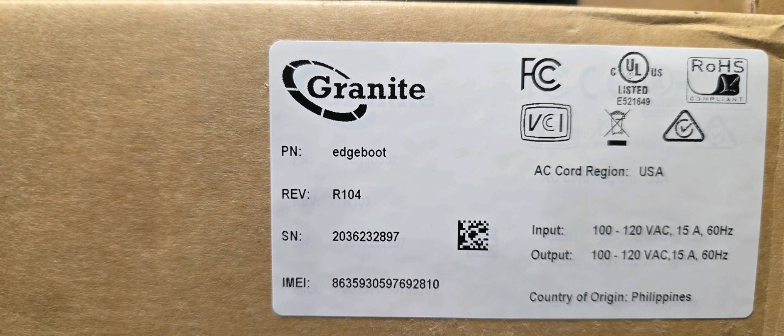 NEW Granite Edgeboot R104