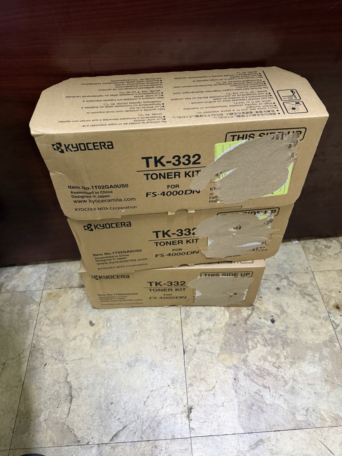 Genuine Kyocera TK-332 1T02GA0US0 FS-4000DN Toner Cartridge (Black) in Retail Pa