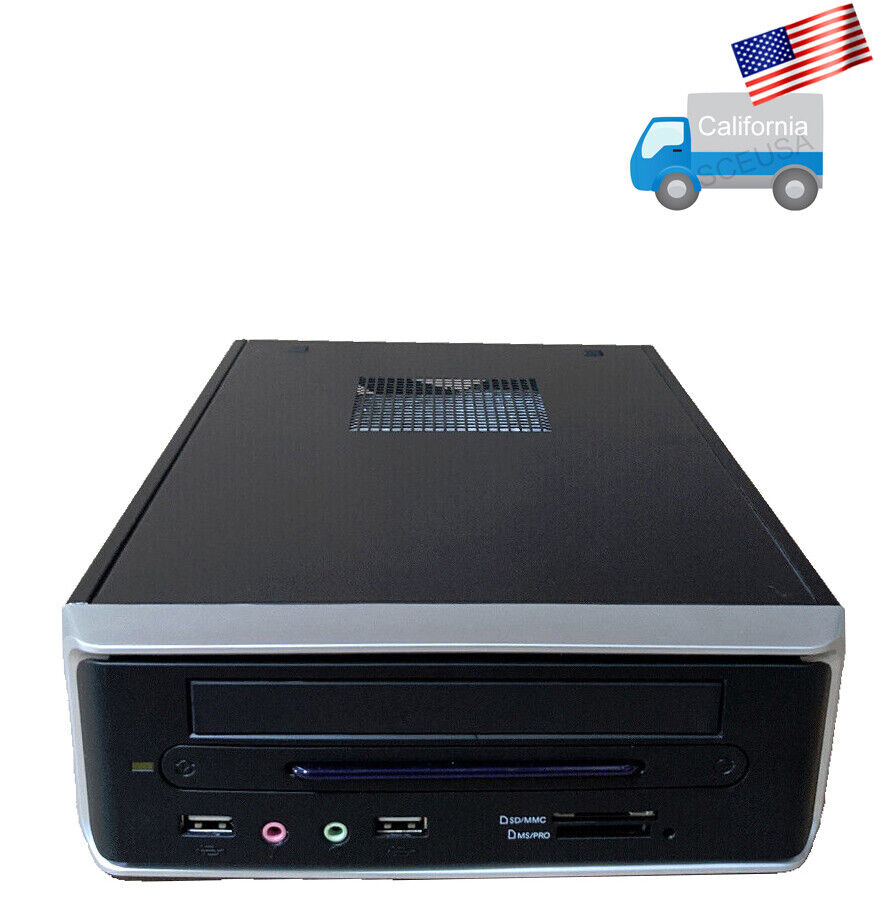 Book-size Mini ITX Desktop PC Case w/ Slim Optical Bay, 72w PSU, Fan,Card Reader