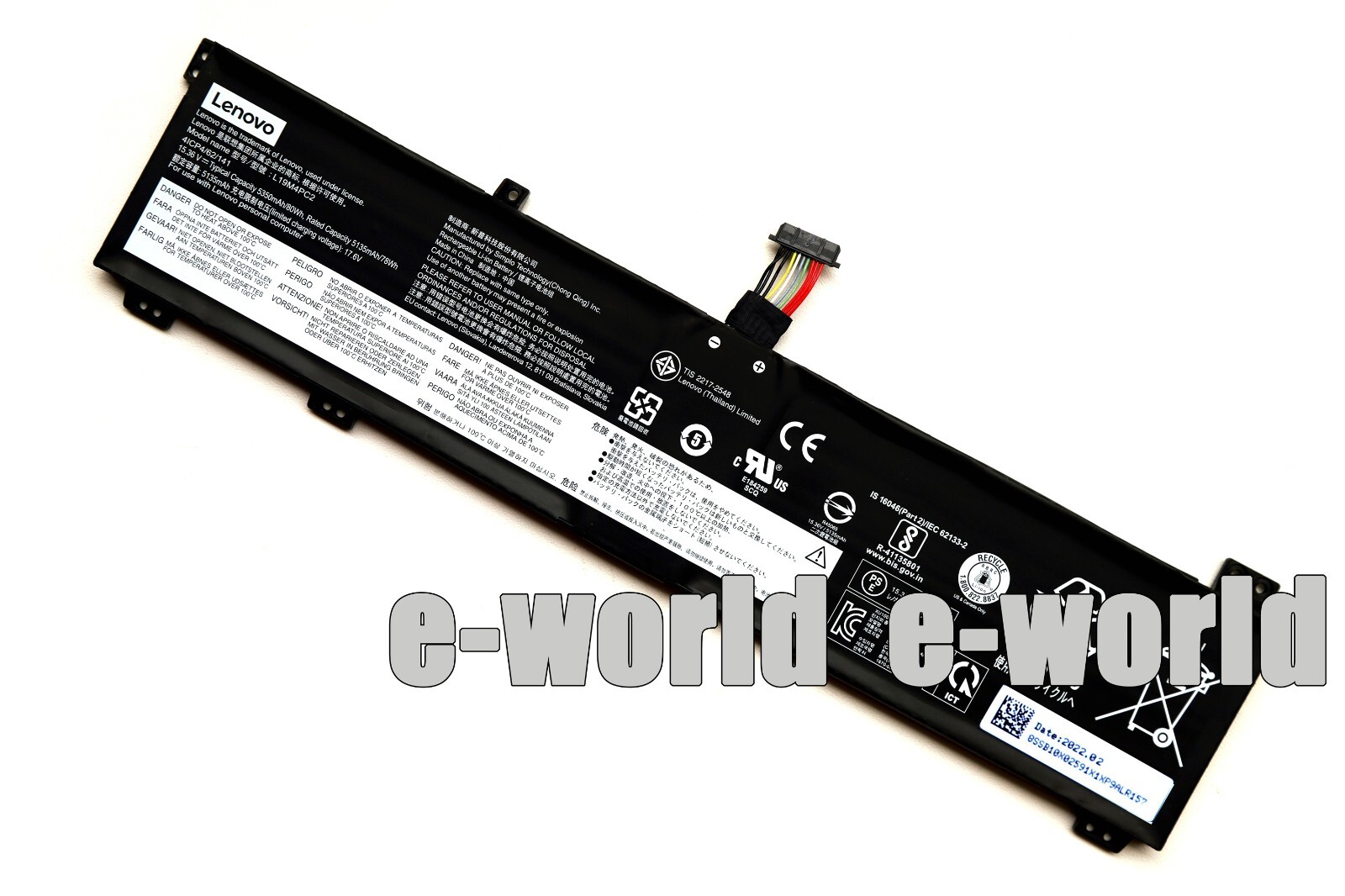 New 80Wh L19M4PC2  L19C4PC2 Genuine battery for Legion 5i 15ARH05 17IMH05H