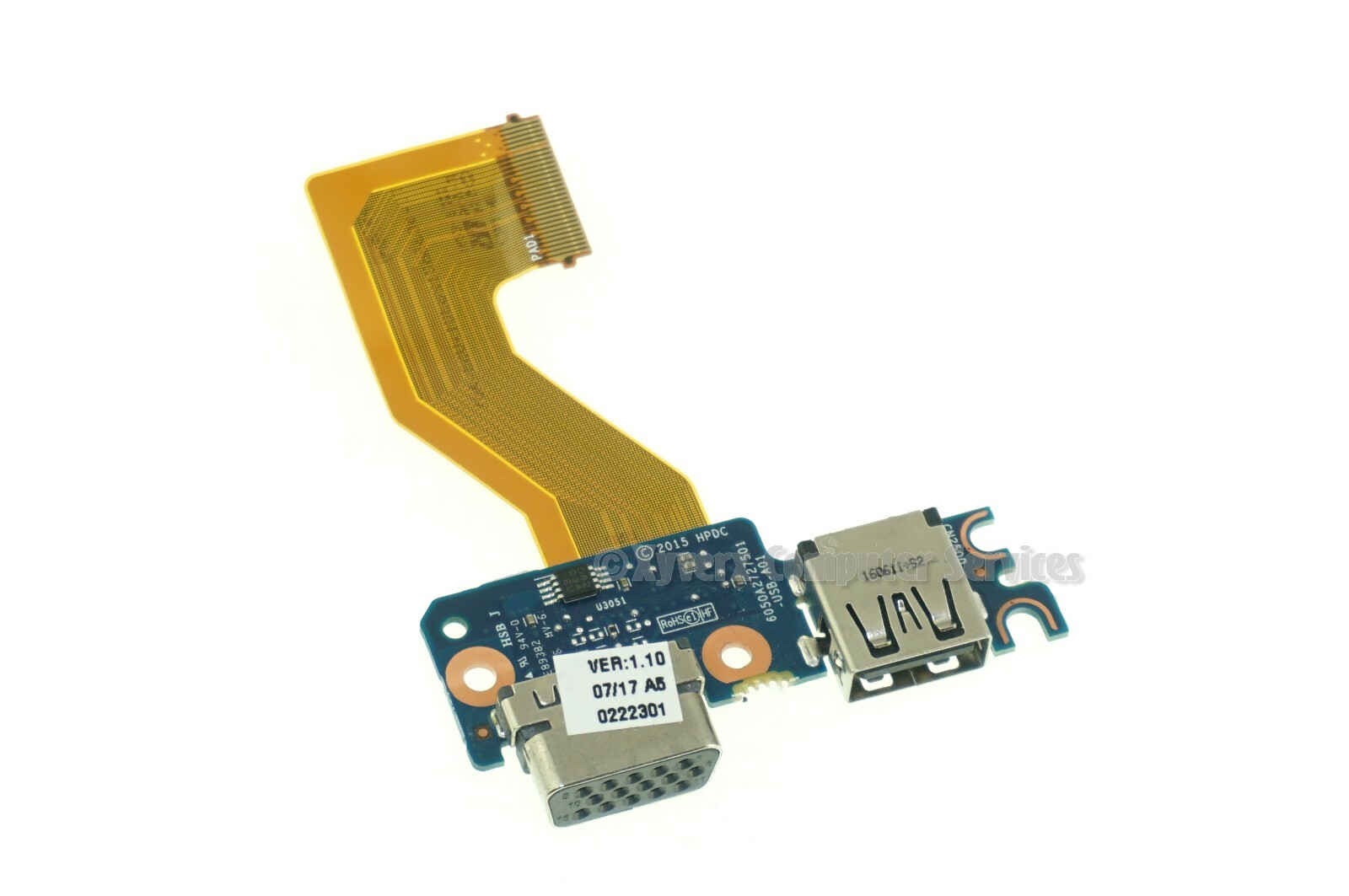 837846-001 6050A2727501 HP USV-VGA BOARD WITH CABLE  ELITEBOOK 840 G3 (CD410)