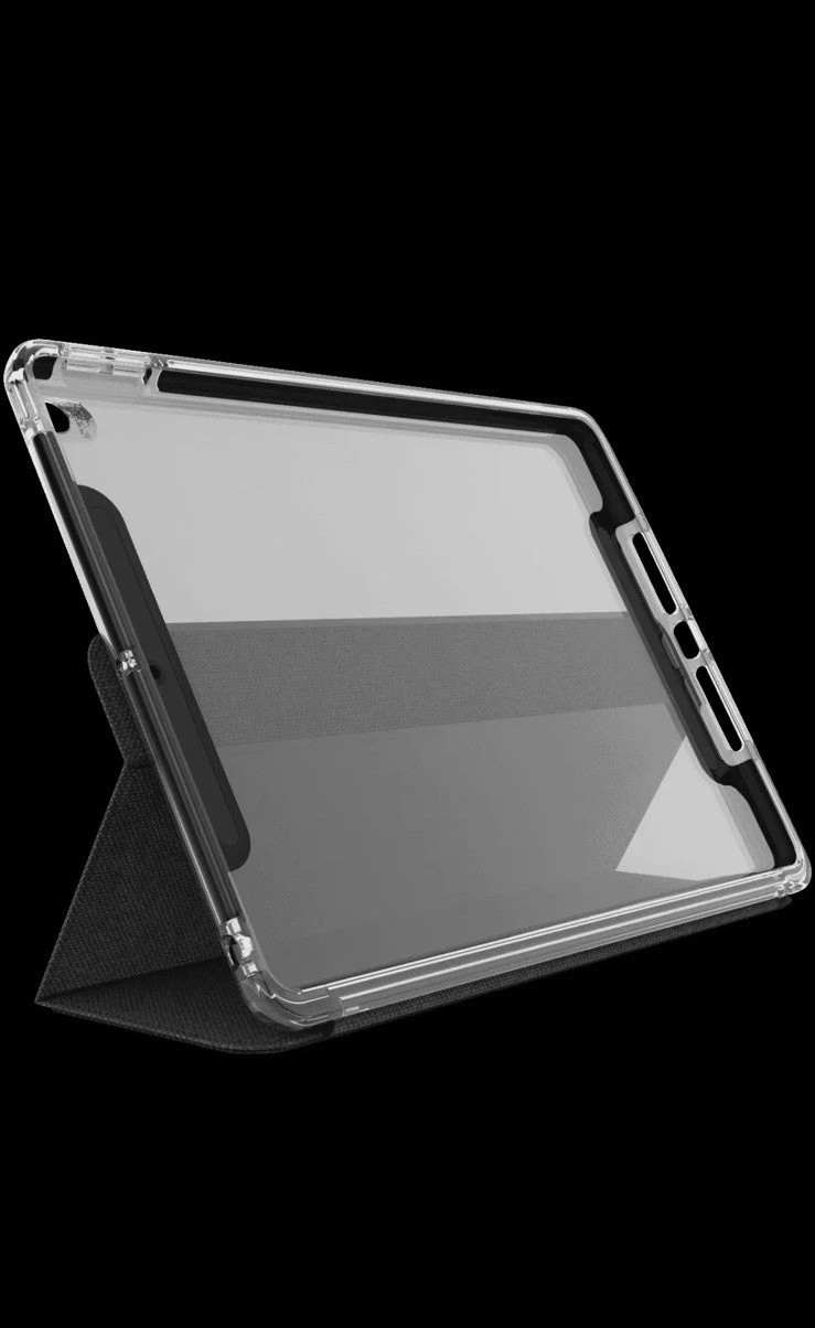 Gear 4 iPad 10.2" Brompton + Folio Case (Black) Protected By D30 Material
