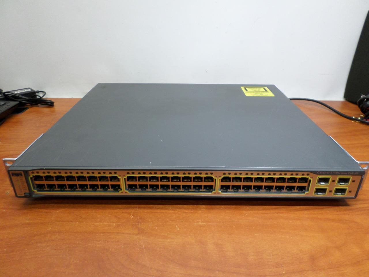 Cisco WS-C3750G-48PS-S V06 Catalyst 3750 Series 48 Port Gigabit Switch