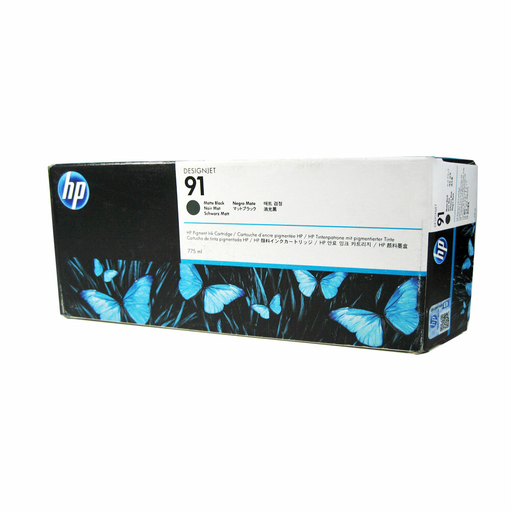 Genuine HP 91 Matte Black 775ml Ink Cartridge (C9464A) DesignJet Z6100