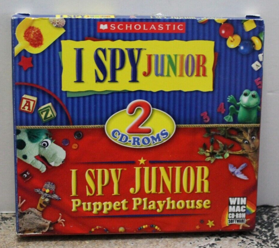 I Spy Junior & Junior Puppet Playhouse, Scholastic PC CD-ROM