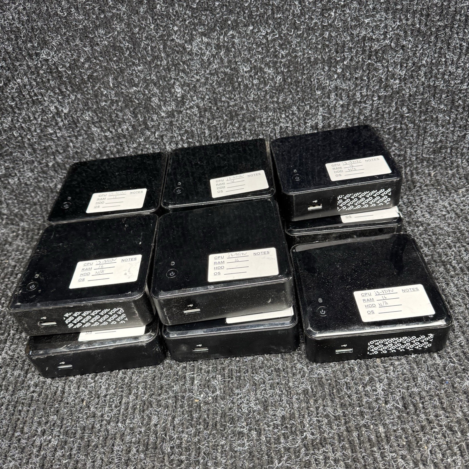 Lot Of 11 Intel NUC DC3217IYE i3-3217U 16GB RAM No SSD/Charger