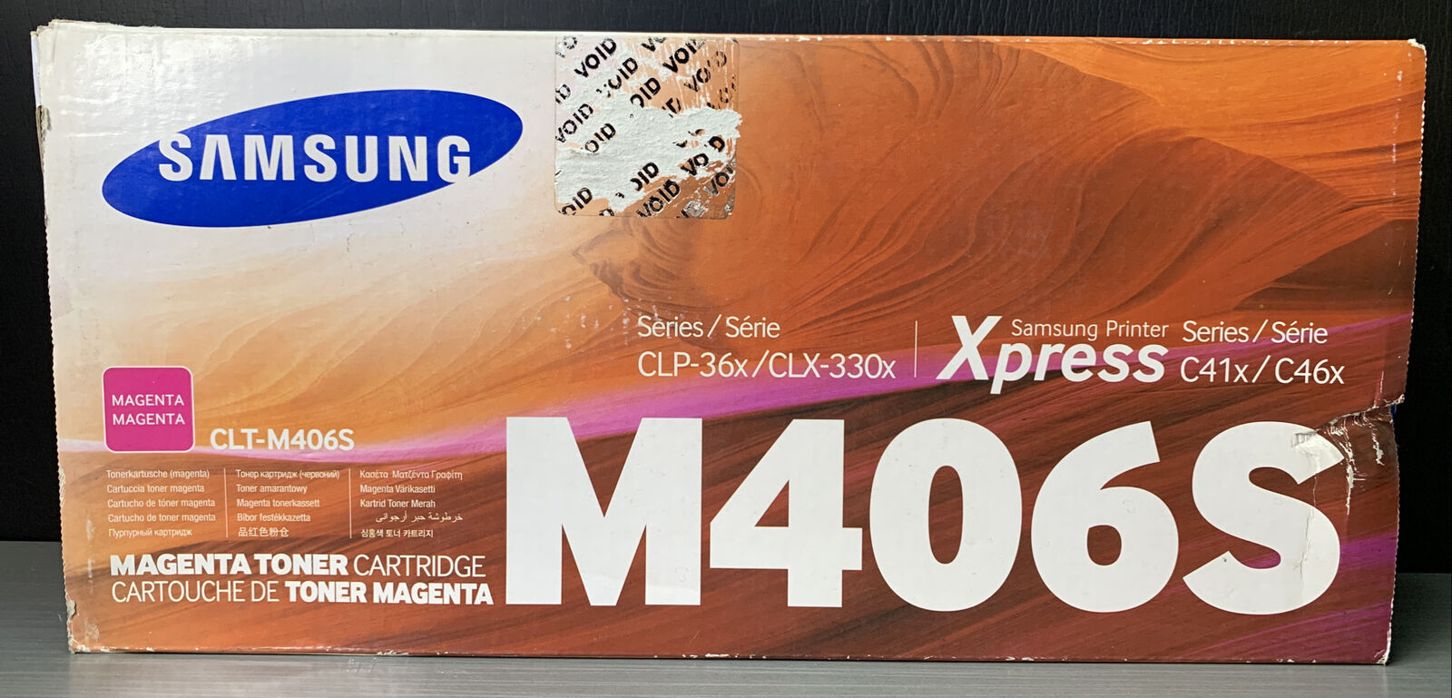 Genuine Samsung CLT-M406S Magenta Toner Cartridge BRAND NEW