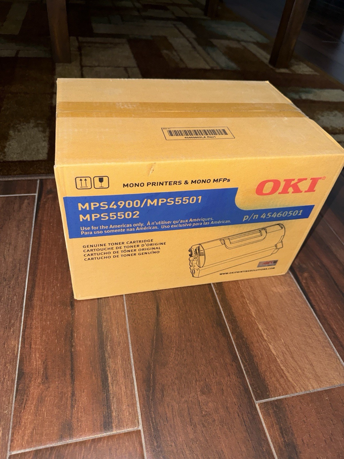 Genuine OKI 45460501 Black Toner for MPS5501b, MPS5502mb, MPS5502mb