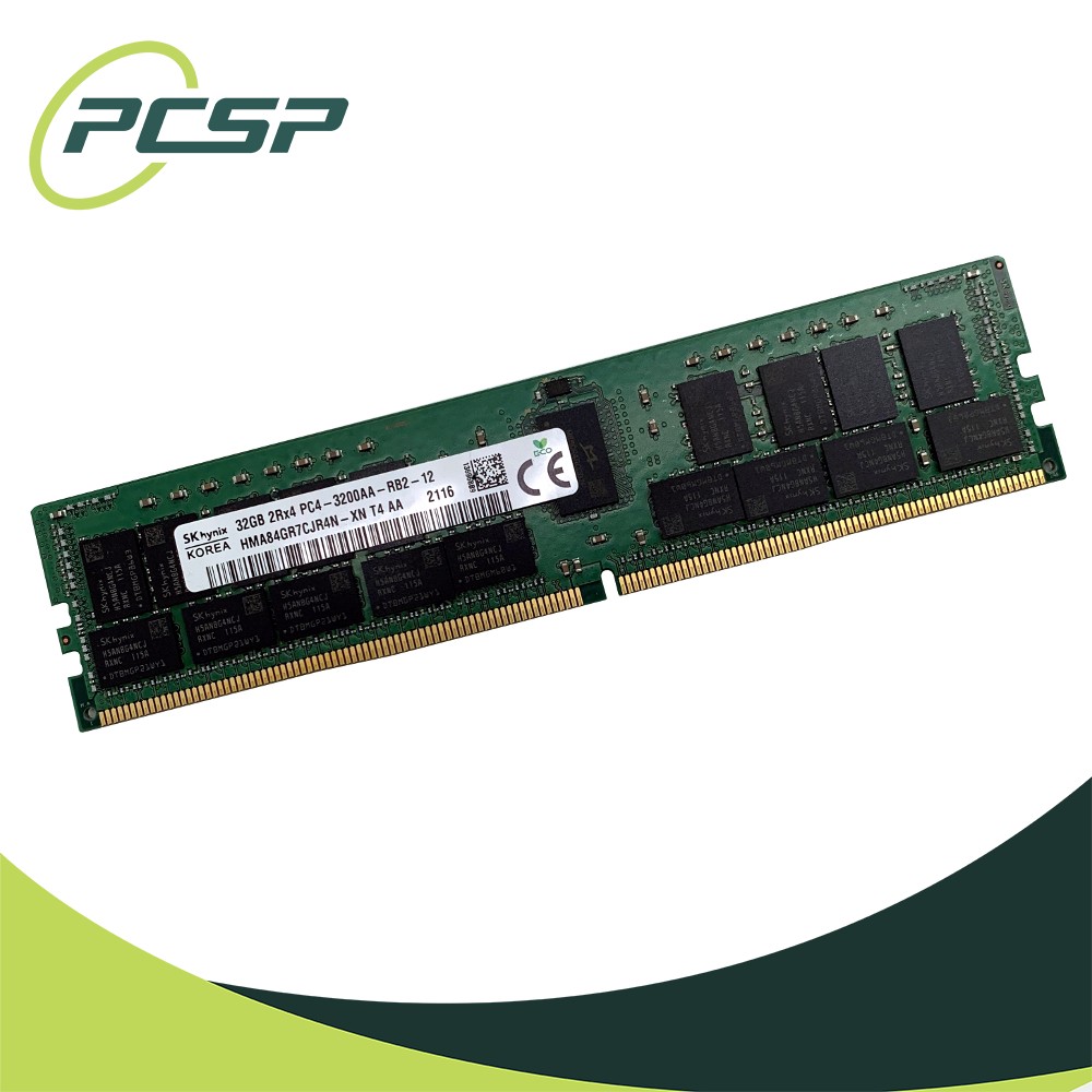 Hynix 32GB 2Rx4 PC4-3200AA-R DDR4 ECC RAM RDIMM Memory HMA84GR7CJR4N-XN