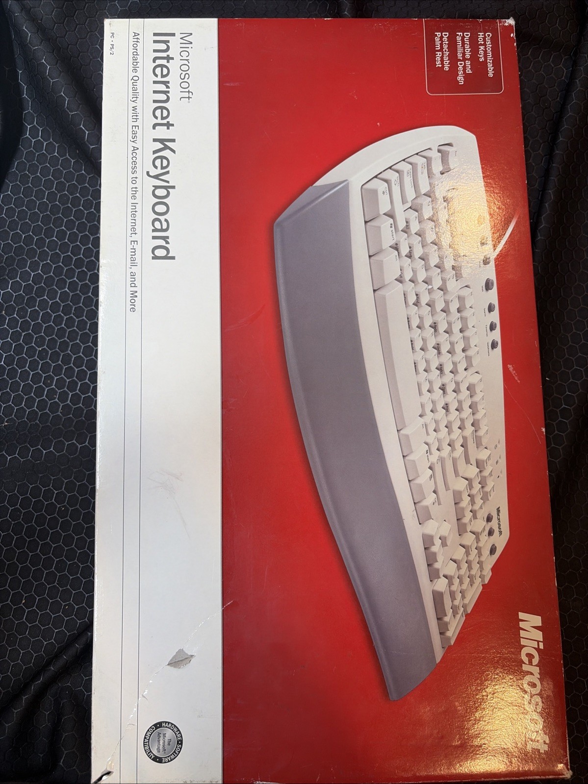 Vintage Microsoft Internet Keyboard New Old Stock Open Box Unused