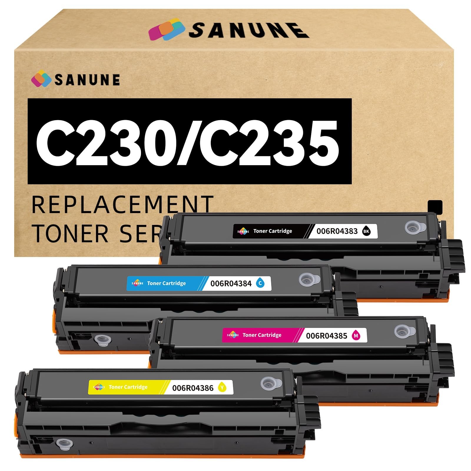 SANUNE C230 C235 Toner Cartridge with Chip toner, toner