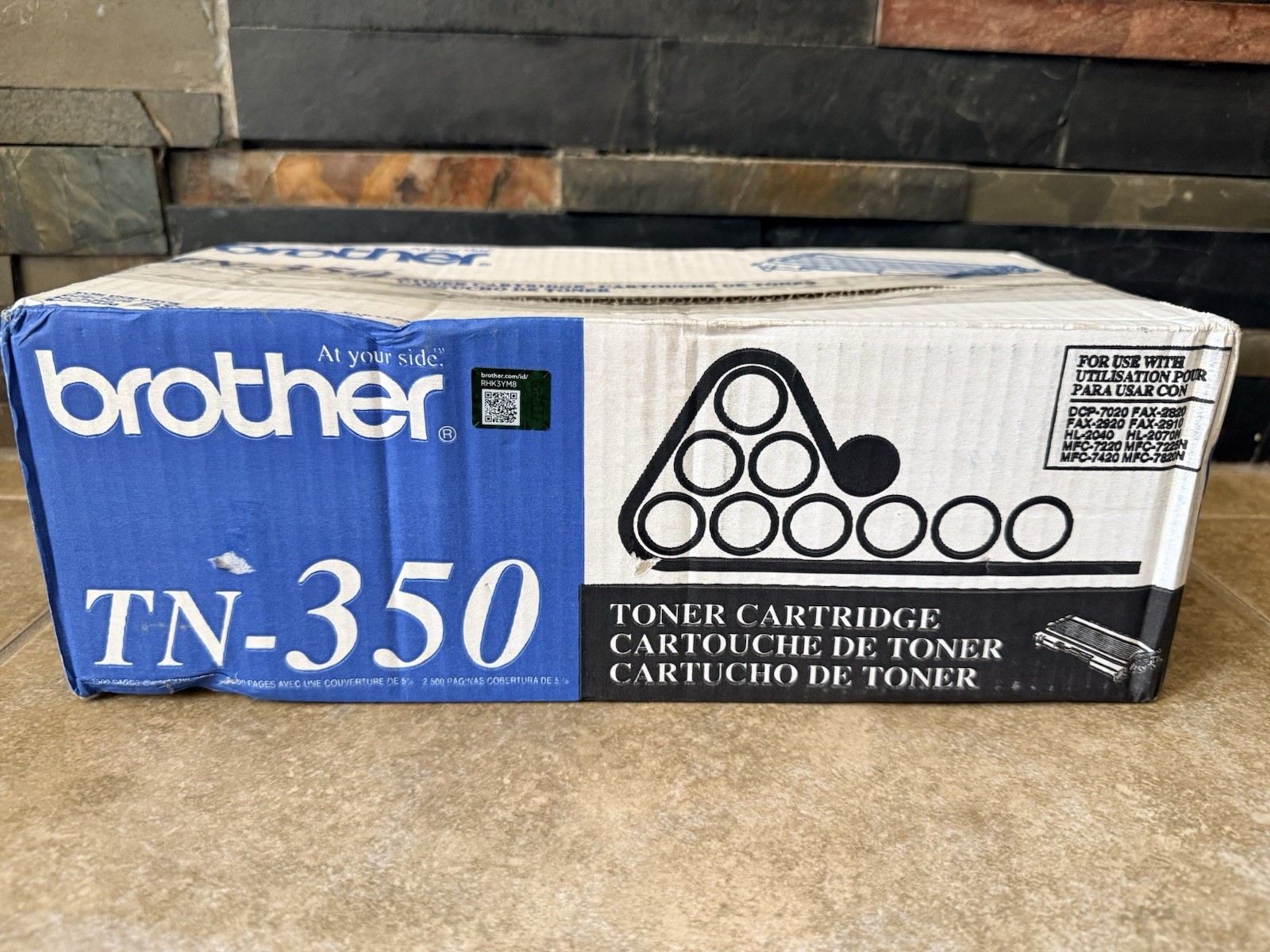 Brother TN-350 Genuine Black Toner Cartridge OEM New Sealed FAST SHIPPING