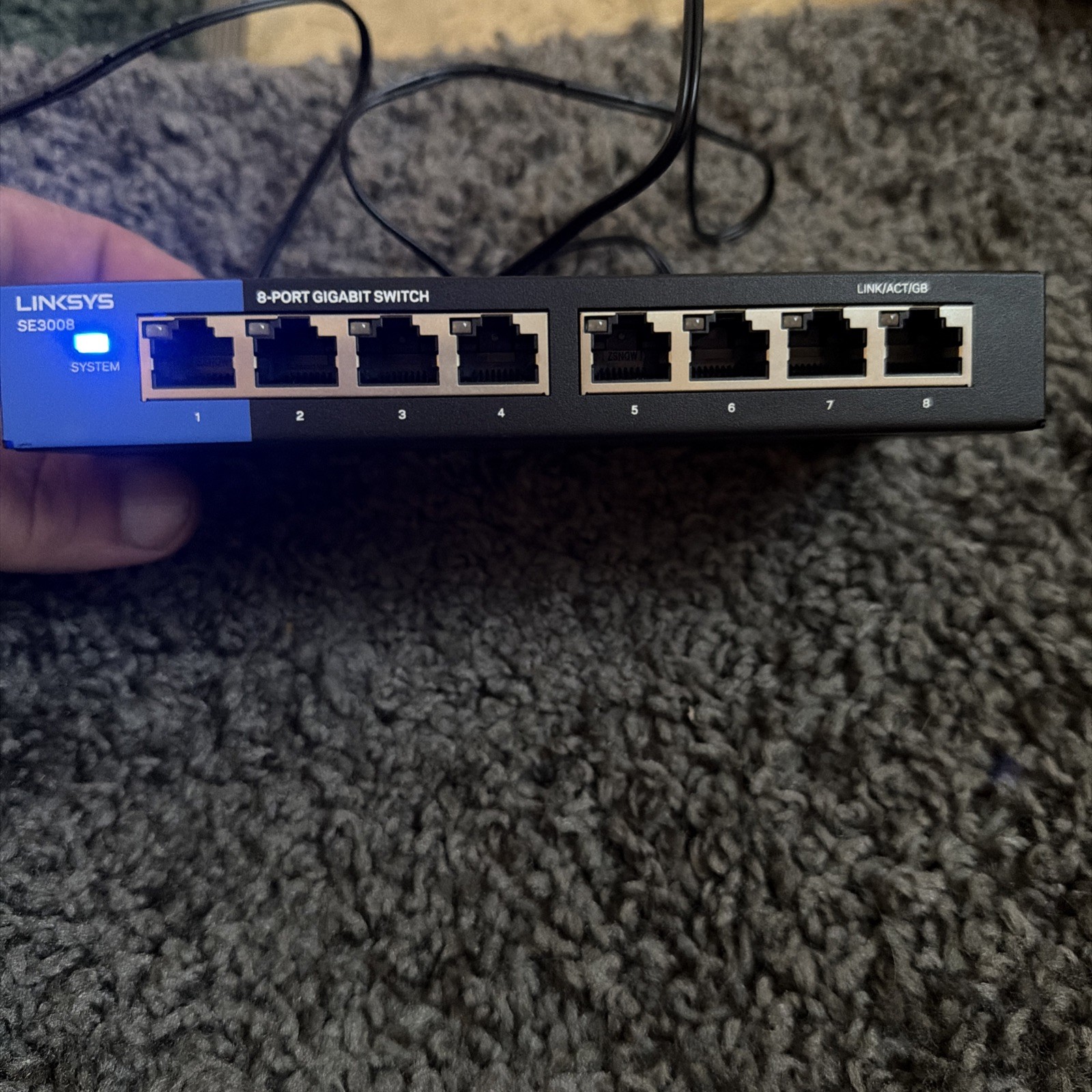 Linksys SE3008V2 8-Port Gigabit Ethernet Network Switch