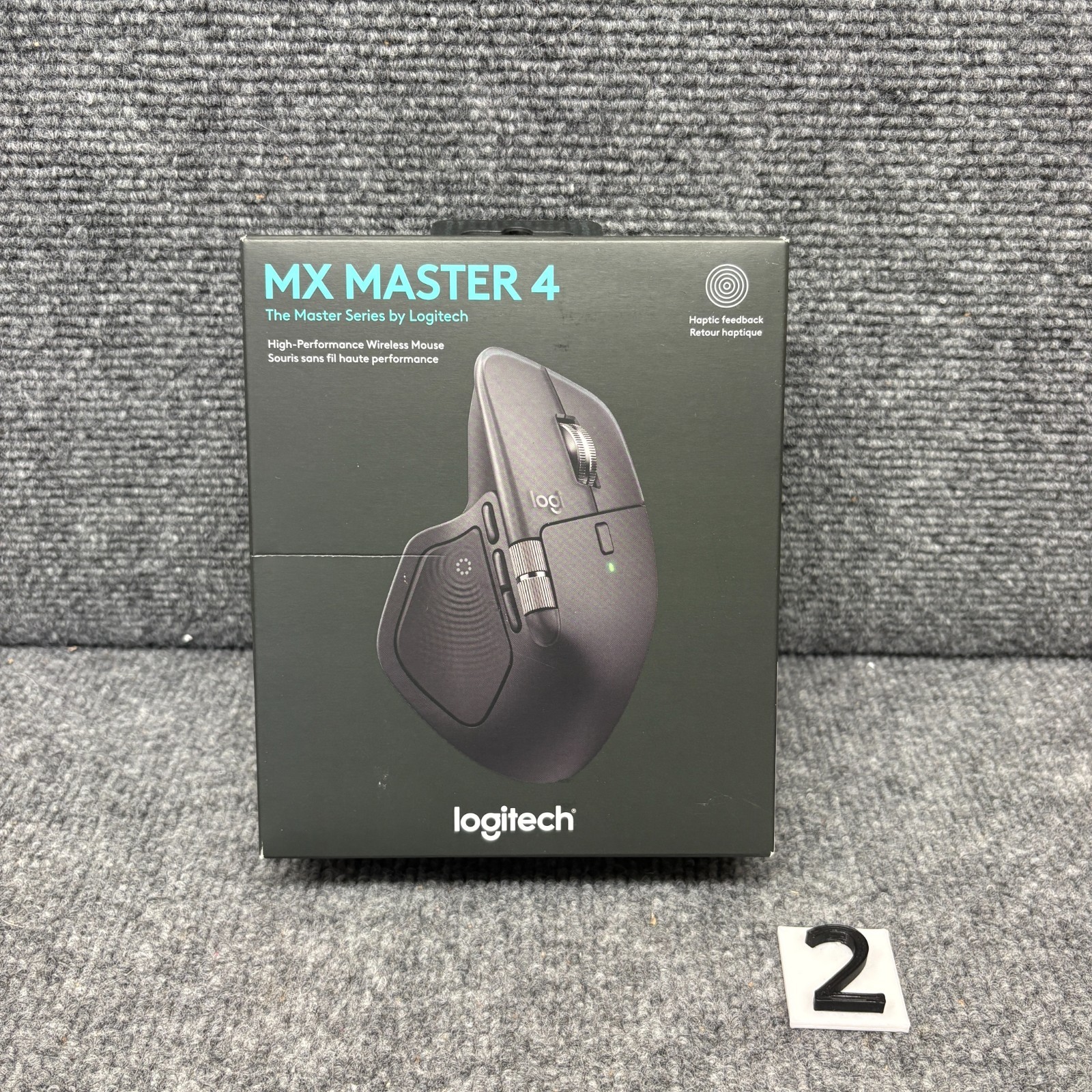 Logitech MX Master 4 Wireless Bluetooth Mouse Haptic Feedback Black NEW SEALED