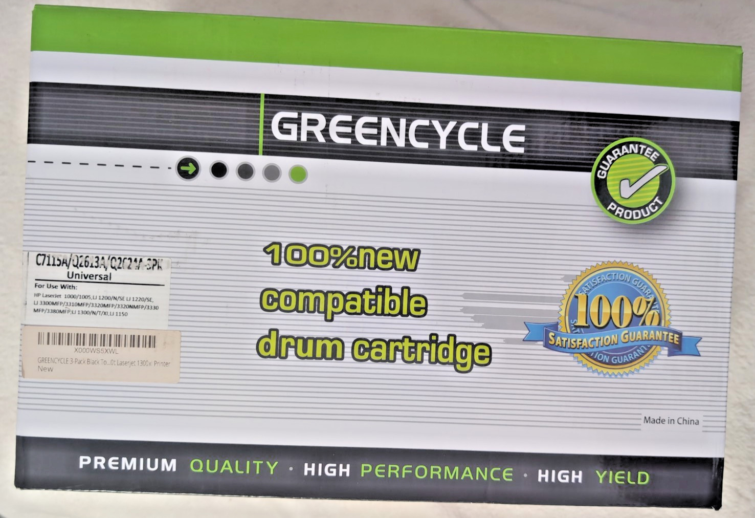 NEW - GreenCycle 3 Pack of C7115A/ Q2613A/ Q2624A - Toner Cartridges - S&H PAID