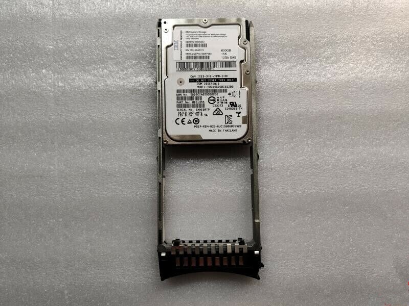 IBM AC52 Storwize V5000 00AK373 00NC647 600GB 15K SAS 2.5" 12GB/S HDD HARD DRIVE