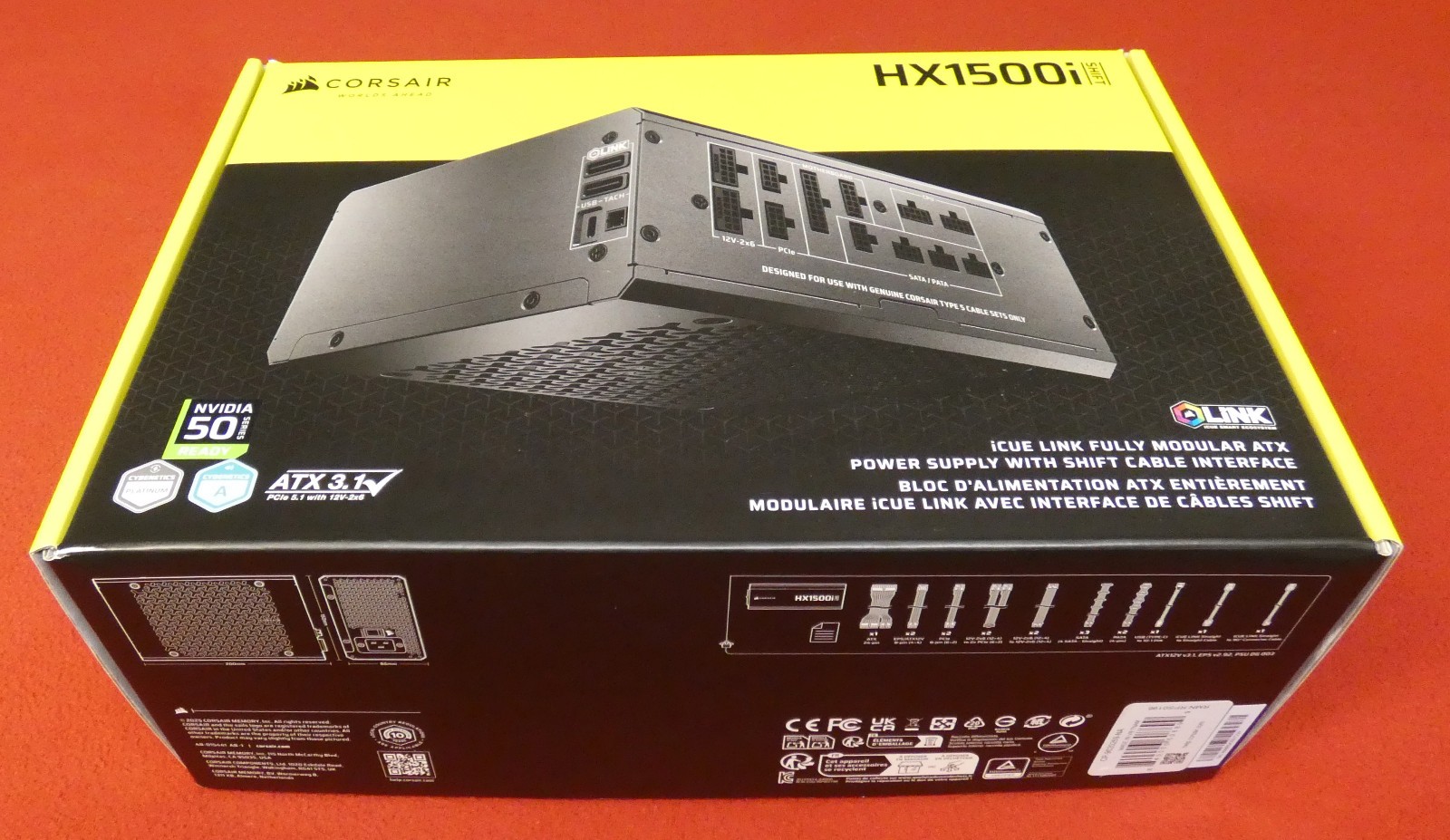 CORSAIR HX1500i SHIFT Fully Modular Platinum ATX Power Supply