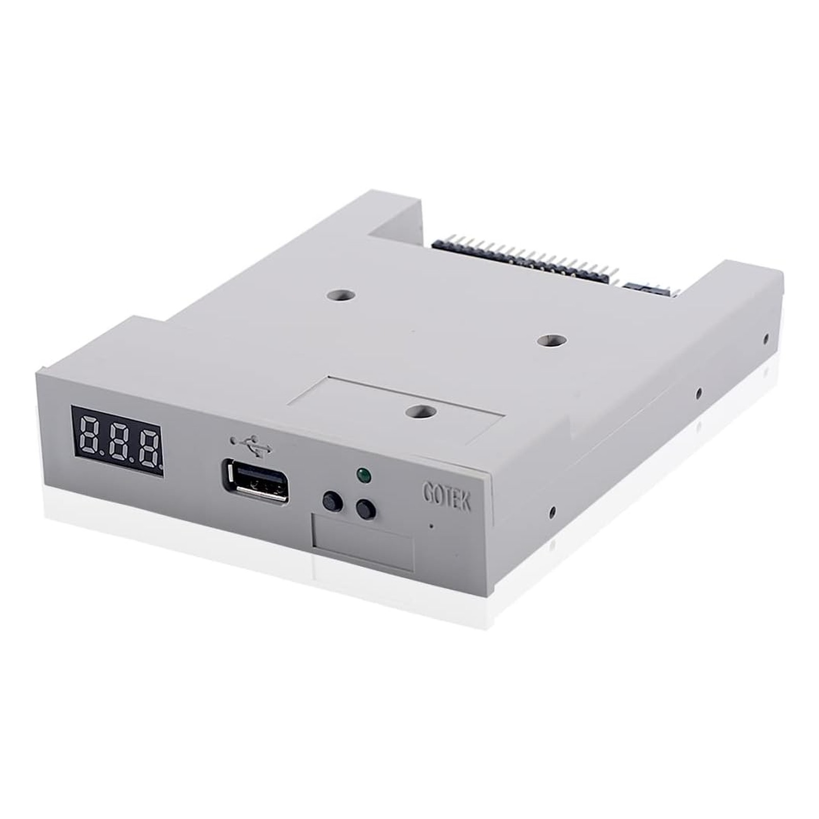 GoTEK SFR1M44-U100 3.5 Inch 1.44MB USB SSD Floppy Drive Emulator Grey