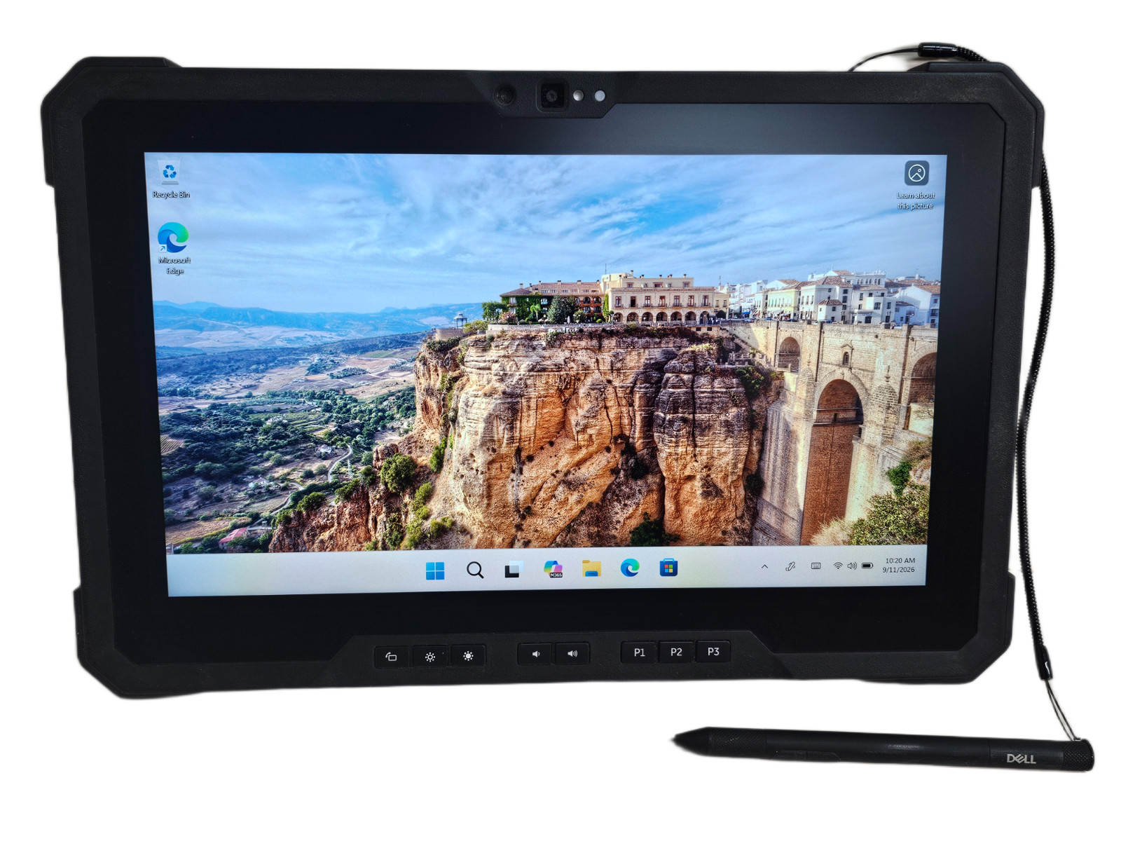 Dell Latitude 7220 Rugged Tablet- Core i5-8365U 16GB 256GB 11.6" Touchscreen - 7