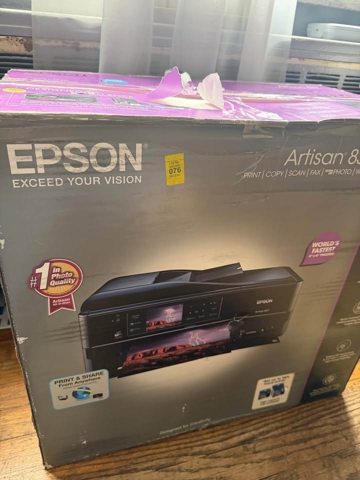 Epson Artisan 837 All-In-One Inkjet Printer - Brand New and Factory Sealed
