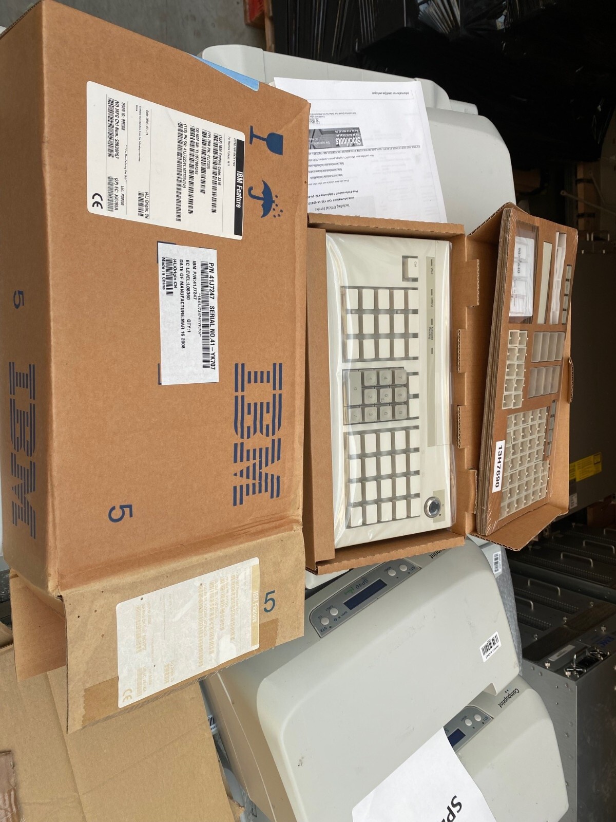 IBM IBM 41J7247 Keyboard, 50 Key, White/Litho - NEW -