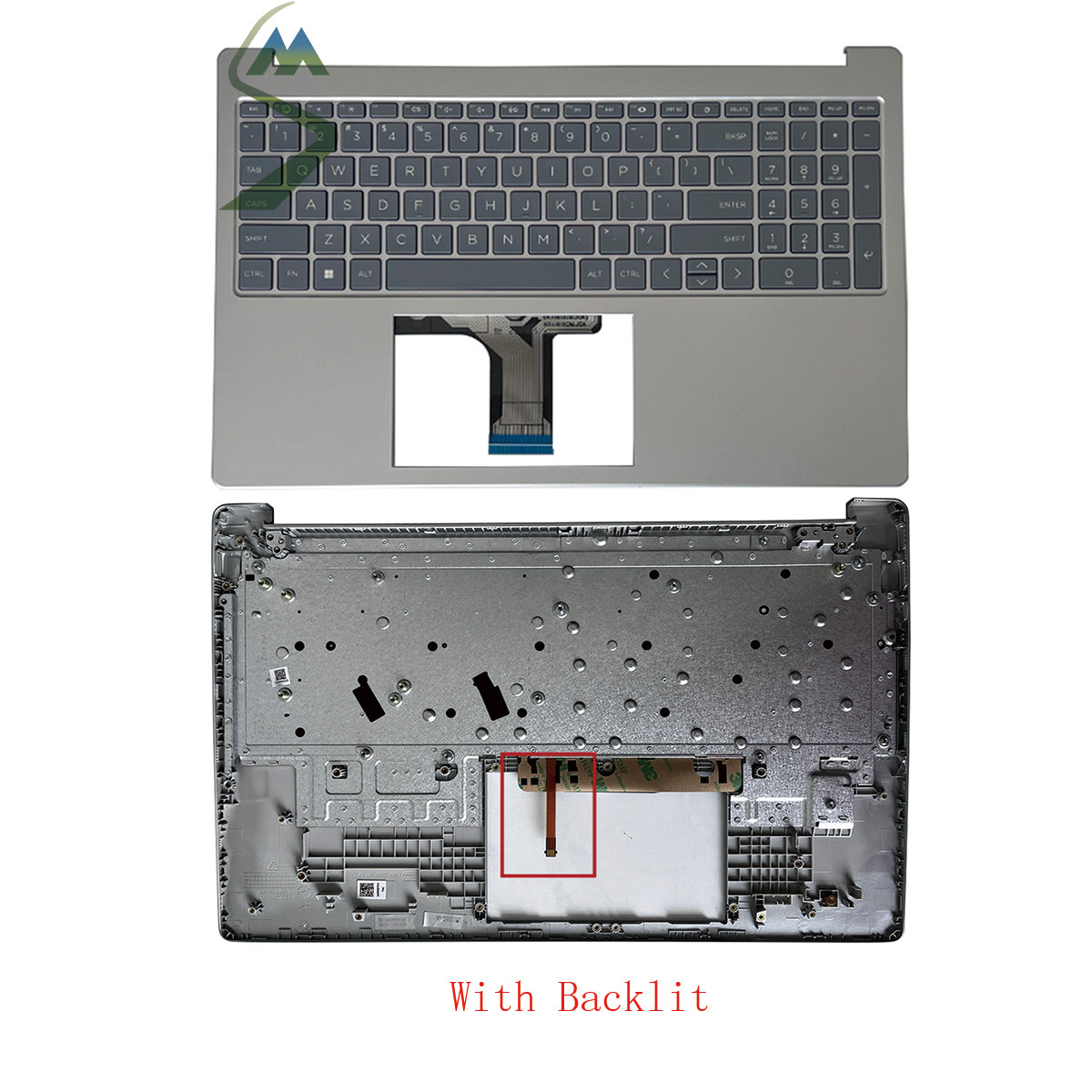  New For HP 15-FC 15-FD N36752-001 Upper Case Palmrest With Backlit Keyboard US