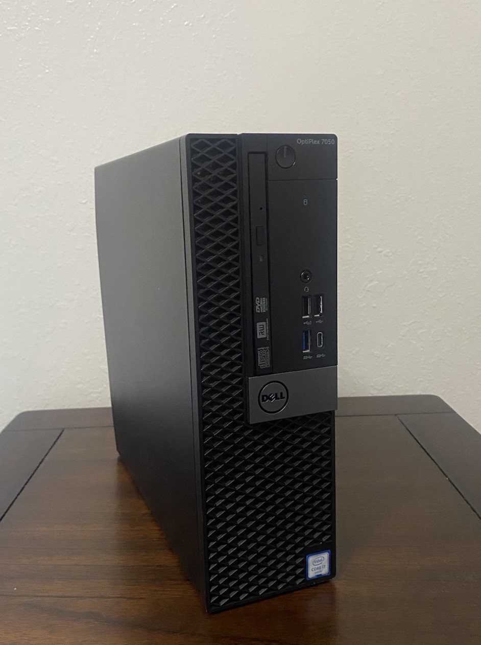 Dell OptiPlex 7050 SFF Desktop PC, Black, Optical Drive, HDMI/DP, USB