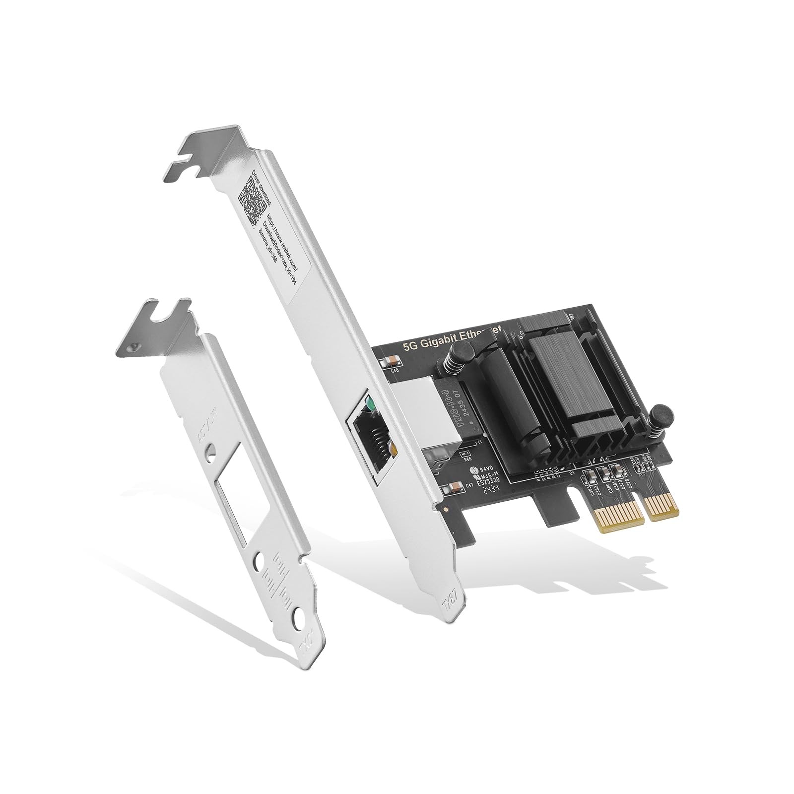 5G PCIe Network Adapter RTL8126 5G/2.5G/1G/100Mbps Ethernet Card RJ45