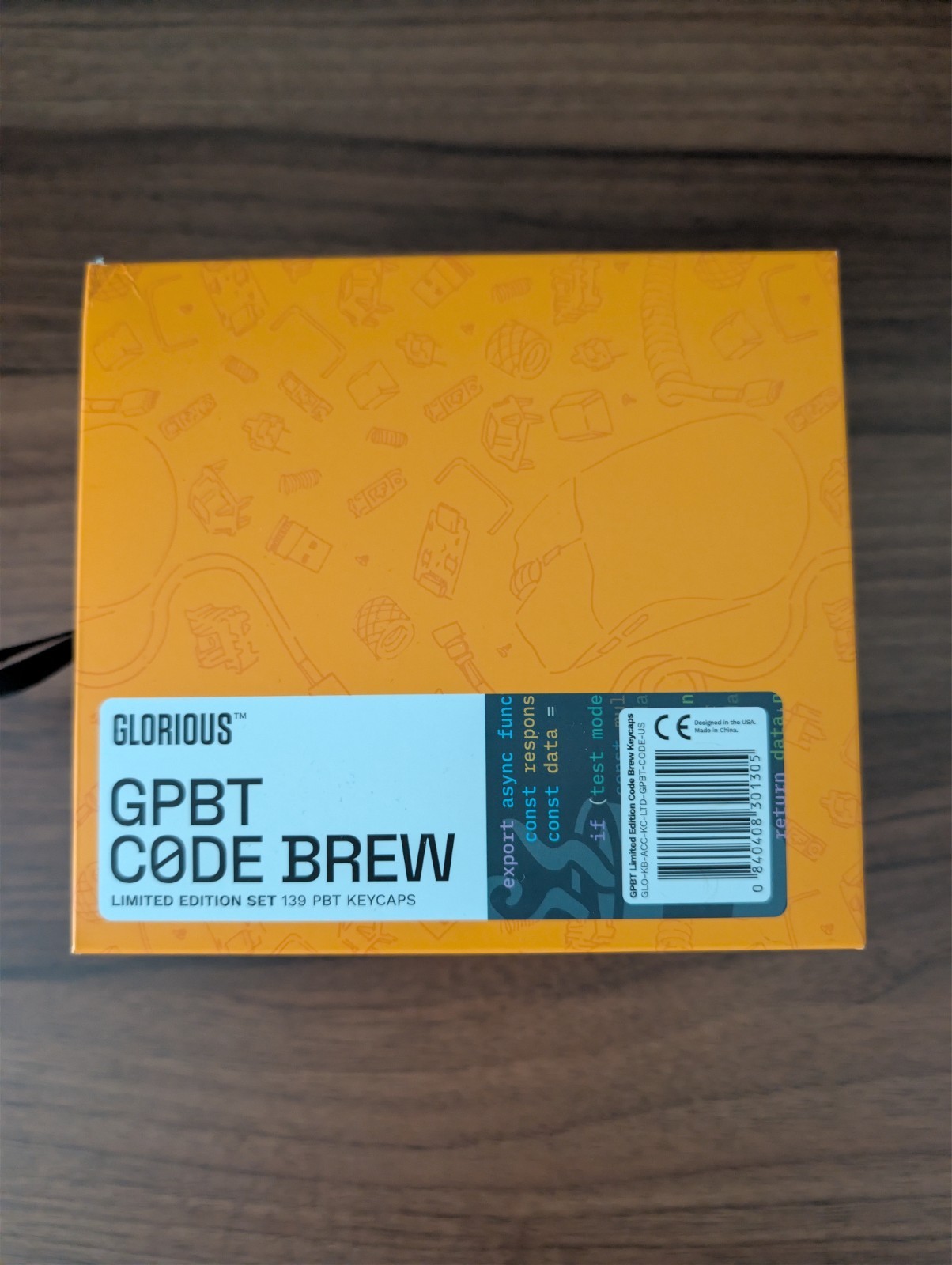 Glorious Keycaps GPBT Code Brew Limited Edition (982/1000) ANSI-US Layout