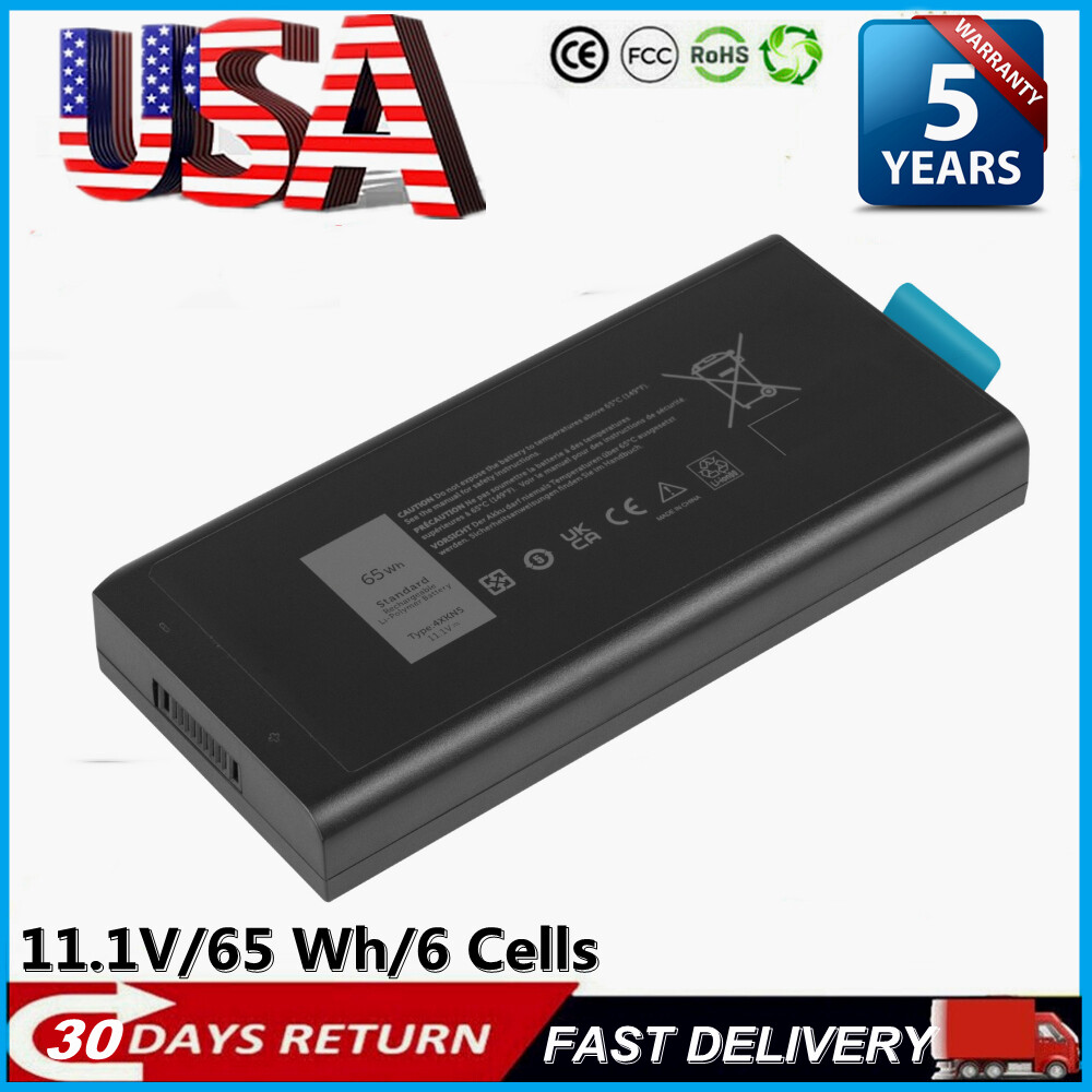 65WH 4XKN5 XRJDF CJ2K1 XN4KN Battery for Dell Latitude E5404 5404 5414 7414 7404
