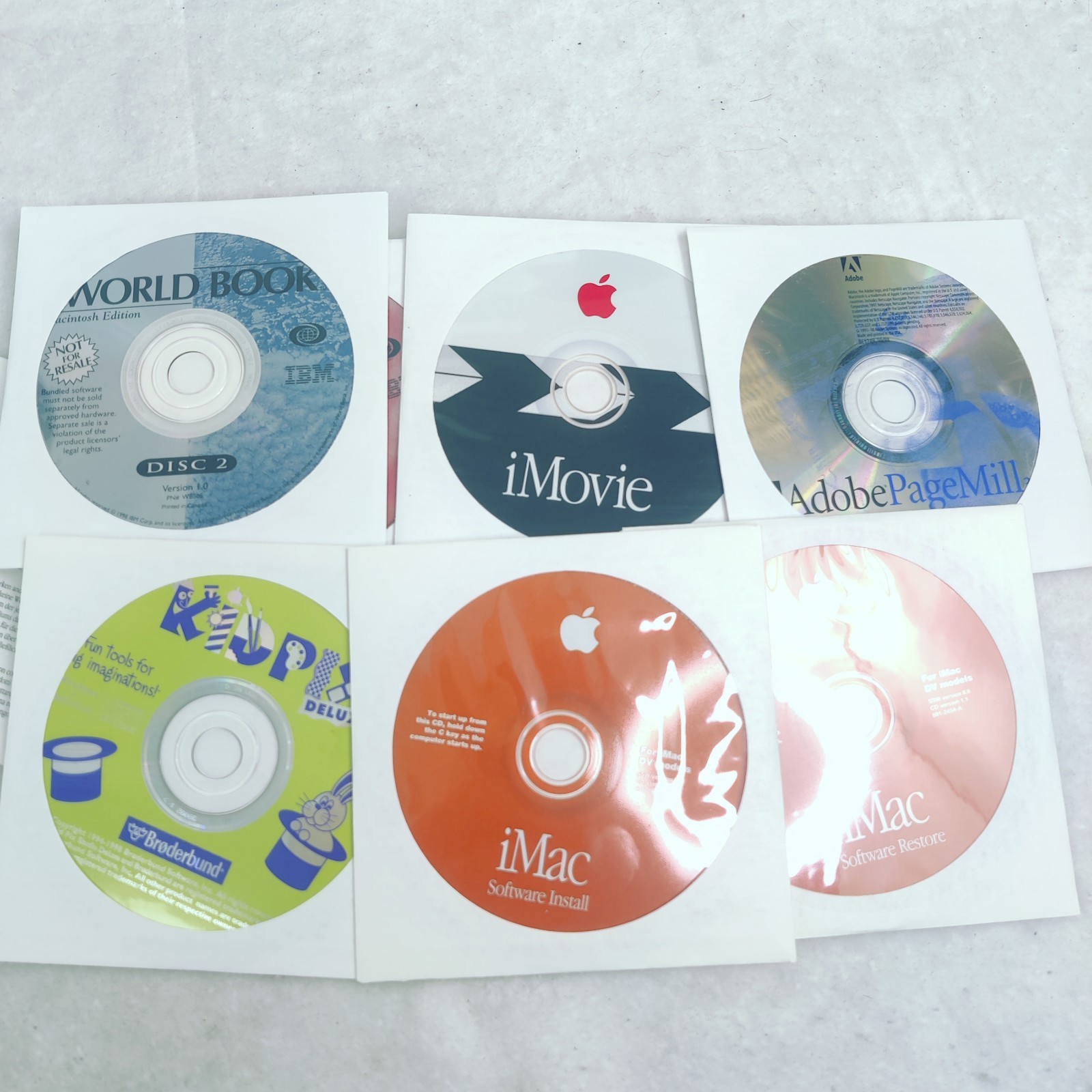 Apple Macintosh iMac DV (1999) Software Media Pack 630A Missing Quicken Read