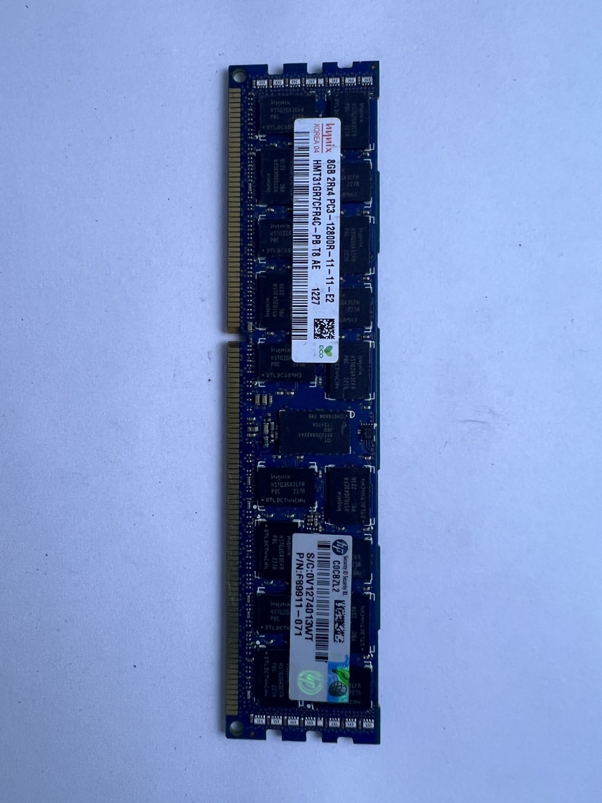 Hynix 8GB 2Rx4 PC3-12800R-11-11-E2 ECC REG Server Memory HMT31GR7CFR4C-PB Tested