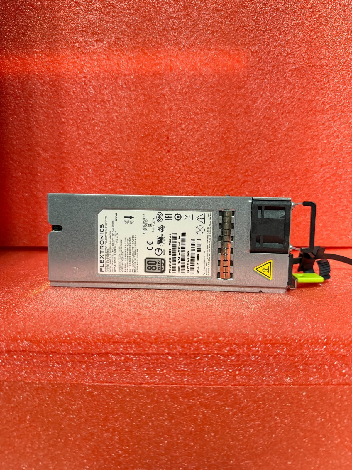 Cisco UCSC-PSU1-1600W 1600W AC Platinum Power Supply 200V - 250V 34-0732-01