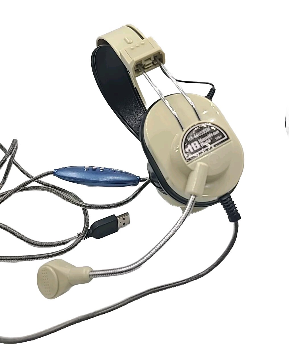 Hamilton Buhl USB Headset with Gooseneck Microphone HA-66USBSM Cushioned GS