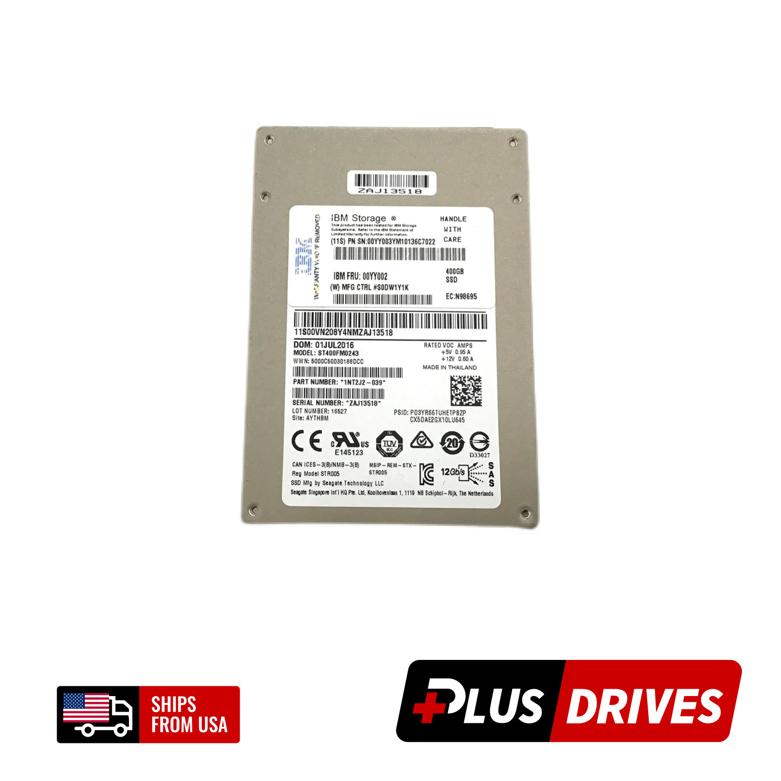 400GB SAS SSD Seagate 2.5" Nytro 1200.2 Server SSD Drive 12Gbps eMLC 10DWPD