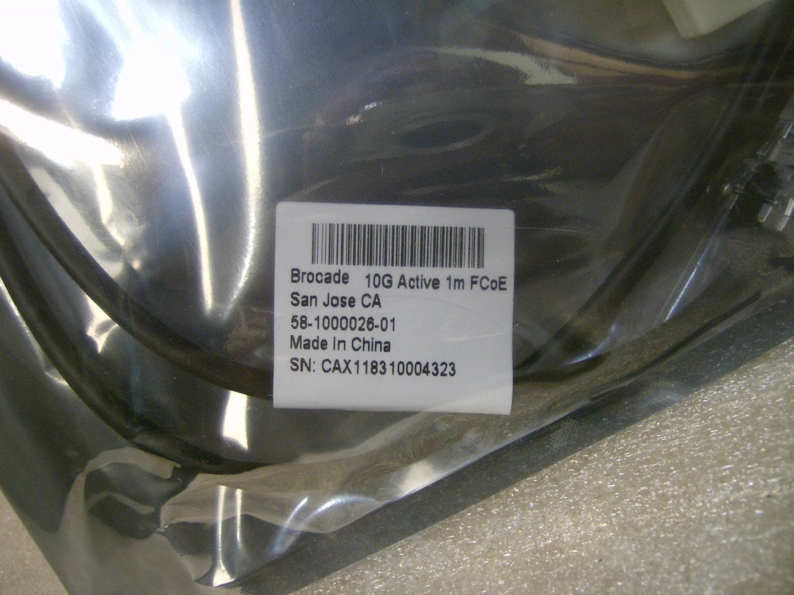NEW Brocade 10G-SFPP-TWX-0101 Active 1m FCoE [58-1000026-01] Cable